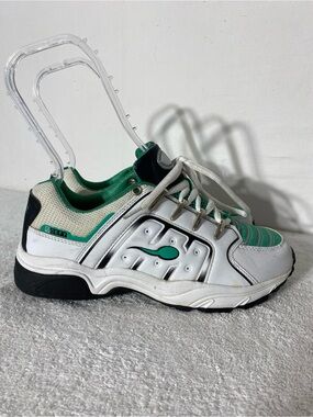 GDEFY Gravity Defyer White Green Sneakers W Rare Original Sperm Logo 7.5 Retro